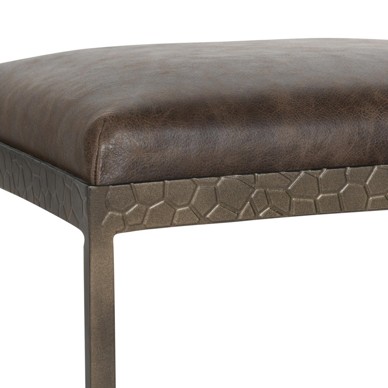 Bose Leather Counter Stool, Cocoa Brown