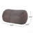 4 Foot Cylindrical Suede Bean Bag, Charcoal
