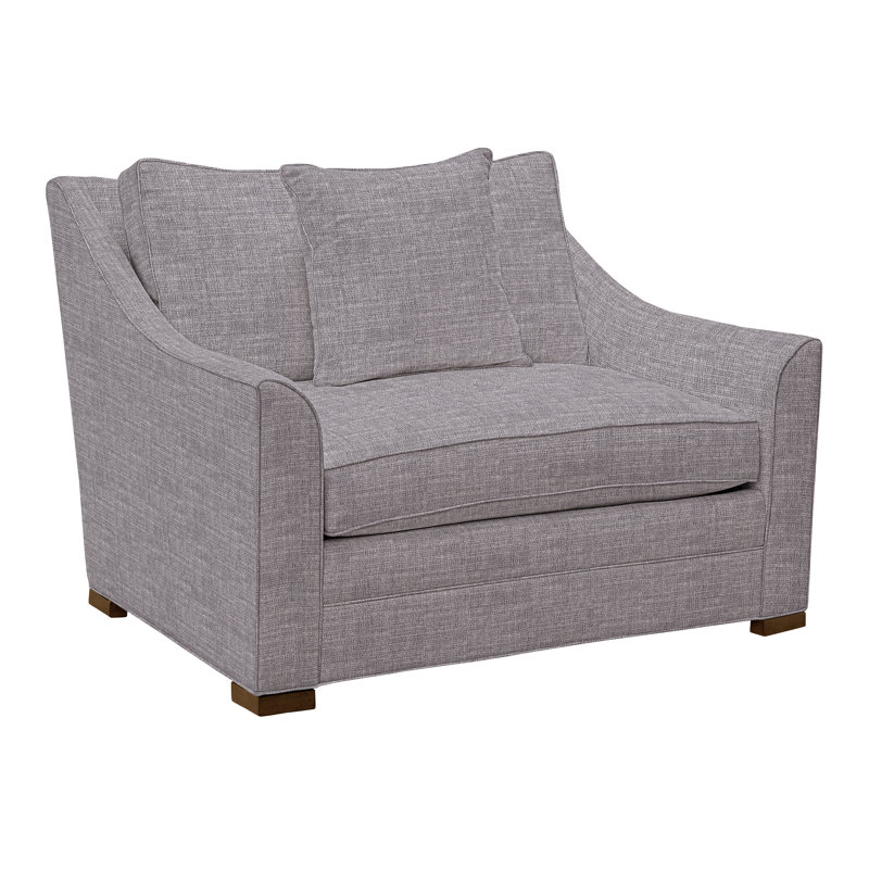 Chaise Nicholas, Chenille Crypton® ardoise Nomad, La Havane