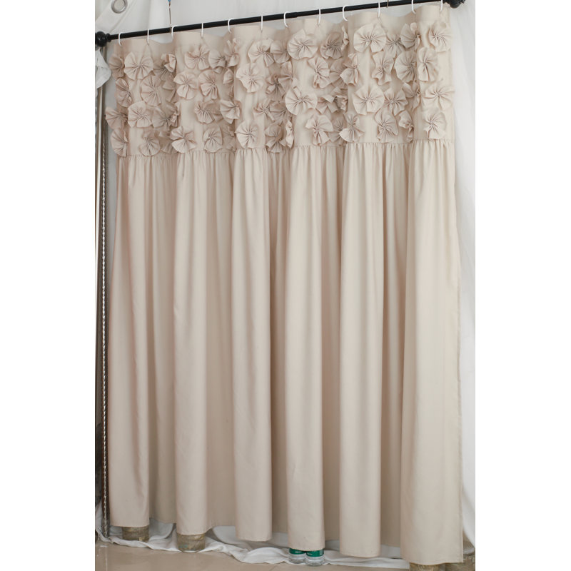 Rideau de douche Luxury Luxury Butterfly Flower, Chameau