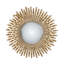 Miroir décoratif décoratif doré de 27 po, hall d'entrée d'embellissement et miroir d'espace de vie avec splendeur, pour pièce
