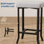 24.6'' Bar Stools, Premium Faux Leather Barstools with Irregular Legs