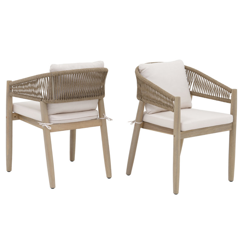 Outdoor Dining Chair With Cushions