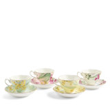 Royal Albert Miranda Kerr Australiana Teacup & Saucer, Set of 4
