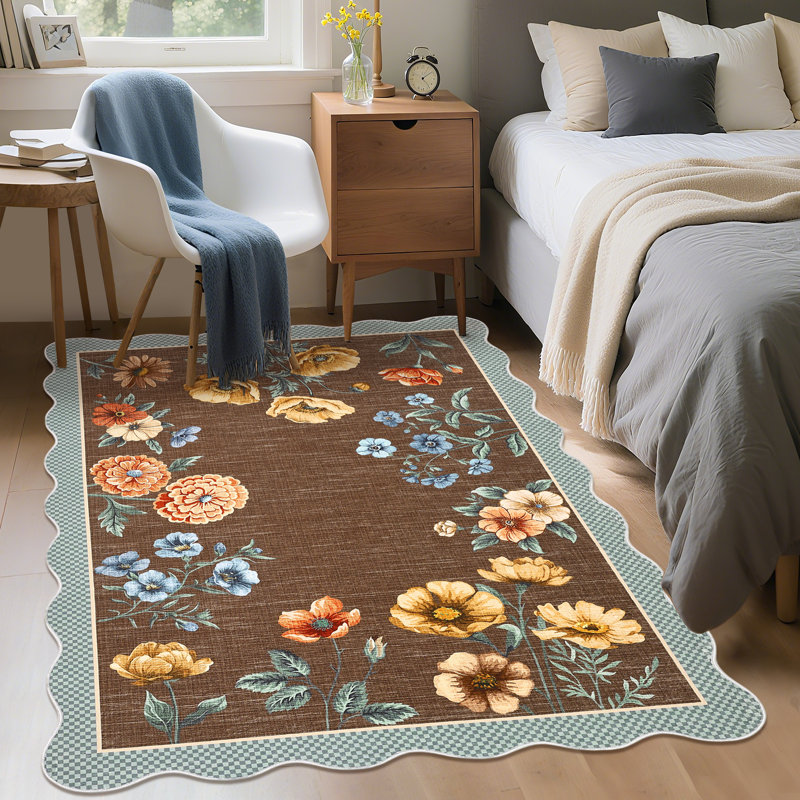 Tapis Farmhouse Floral, Rectangle 9 pi x 12 pi