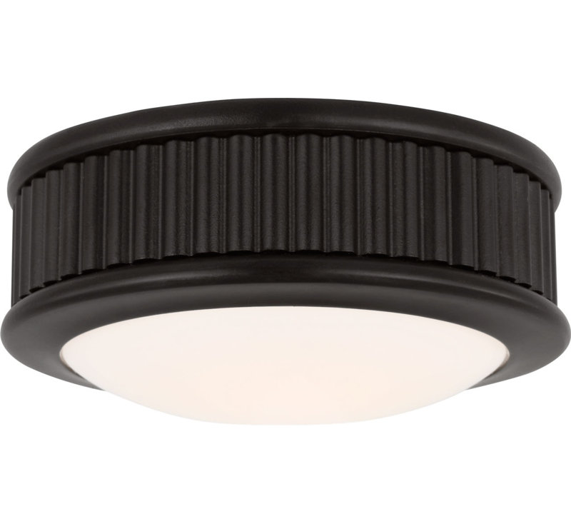 Rigsby Flush Mount, 2" H x 5" W x 5" D, Aged Iron