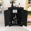 Armoire de rangement triangulaire pour salle de bain avec tablettes réglables pour la cuisine ou la salle de lavage-1406370494