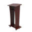 Podium en bois avec panneau avant en acrylique, pupitre de 46,5 po de hauteur x 24 po de largeur x 16 po de profondeur