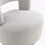 Fauteuil demi-tonneau pivotant en tissu Teddy-1660055780