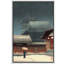 «Snowy Japanese Temple Night», art traditionnel d'hiver, photos, impression sur toile encadrée-123501802-123501810