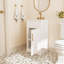 Meuble-lavabo pré-assemblé de 18 po avec comptoir en céramique