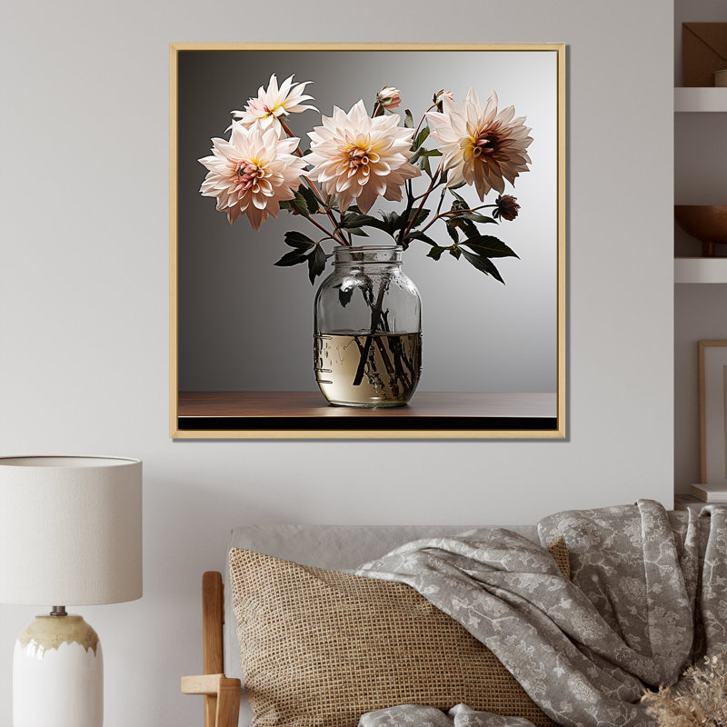 «Mums Minimalisme Dream Photo I» sur toile, Cadre naturel flottant, H 36 po x l 36 po x P 1,5 po