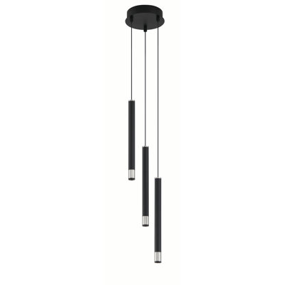 Brishae 3 - Light Brushed Nickel LED Cluster Pendant