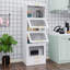 Armoire de rangement en métal avec portes rabattables et tiroir-308359193