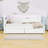 2 Drawers Upholstered Twin Platform Bed with LED Lighting and USB Ports-1430872927