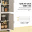 Armoire de rangement spacieuse et autoportante, garde-manger, pour la maison