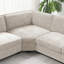 Canapé modulaire en forme de U 119 * 67 ", ensemble de canapé d'angle en chenille 6 places avec méridienne surdimensionnée, canapé d'angle irrégulier, siège profond et large avec porte-gobelets pour salon, appartement, 2 couleurs -711470440