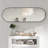Oval Full-Length Mirror Wall-Mounted Body Mirror-412120561