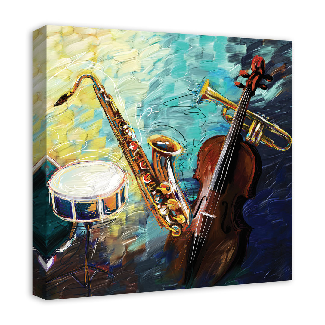 " Painted Jazz Band " Ebern Designs