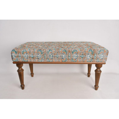 Cotton Upholstered Bench