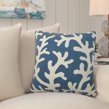 Ticking Blue Accent Pillow by Kavka Designs