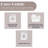 Amanita Zero Twist Cotton Ribbed Modern Geometric Border Soft Face Towel/Washcloth Set-397597655