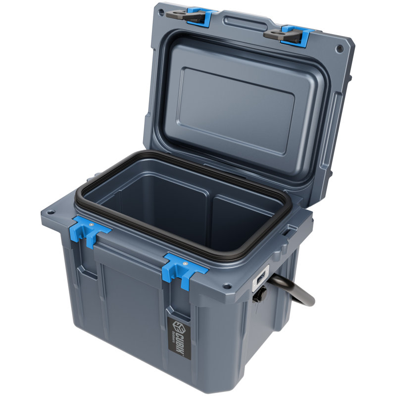 Cubix Outdoors QuadraX 10 Quart Portable Hard Cooler for Camping, Fishing, Beach, Gray