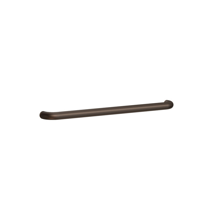 Aylesbury Grab Bar Tube with Decorative Rings, 27.15" W, Flat Black