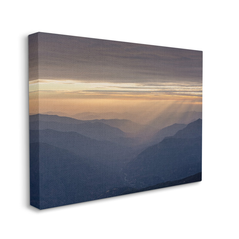 Sun Rays Through Clouds by Jeff Poe - Wrapped Canvas Print, 24" H x 30" W x 1.5" D