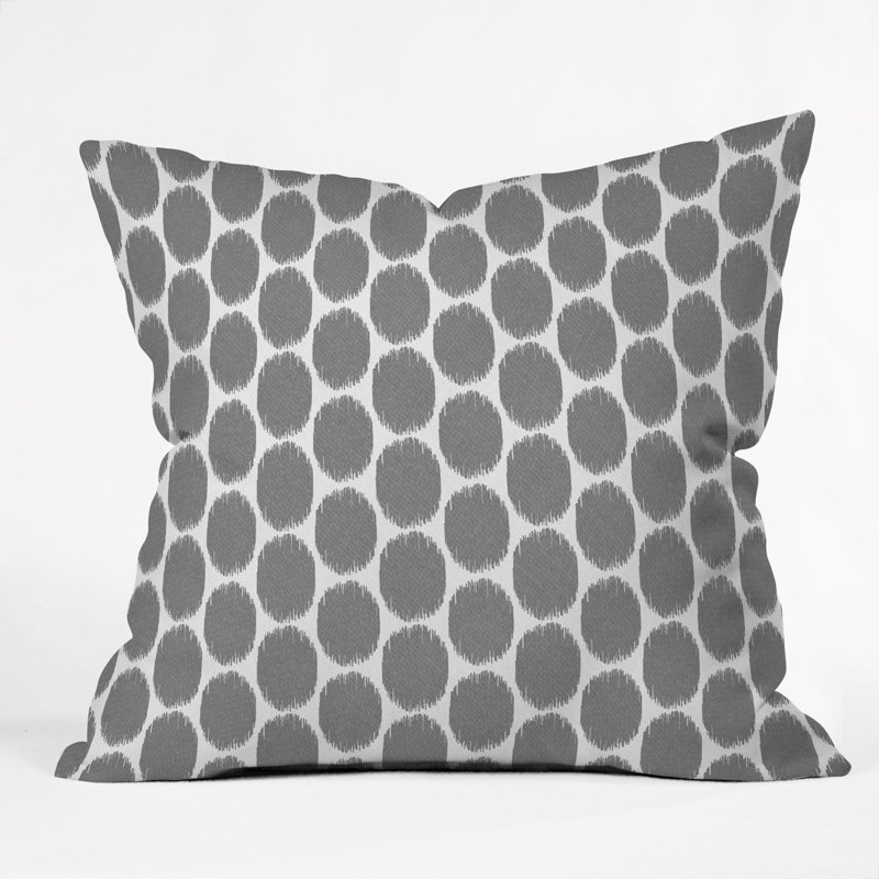 Polka Dots Throw Pillow, 20" x 20"