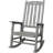 Wooden Oversized Porch Rocker Chair With Wide Seat and Tall Backrest-1147907578