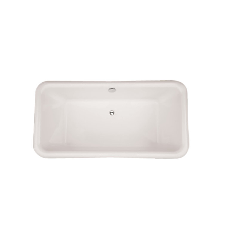 Michelangelo 66'' L Freestanding Soaking Bathtub, Polished Chrome