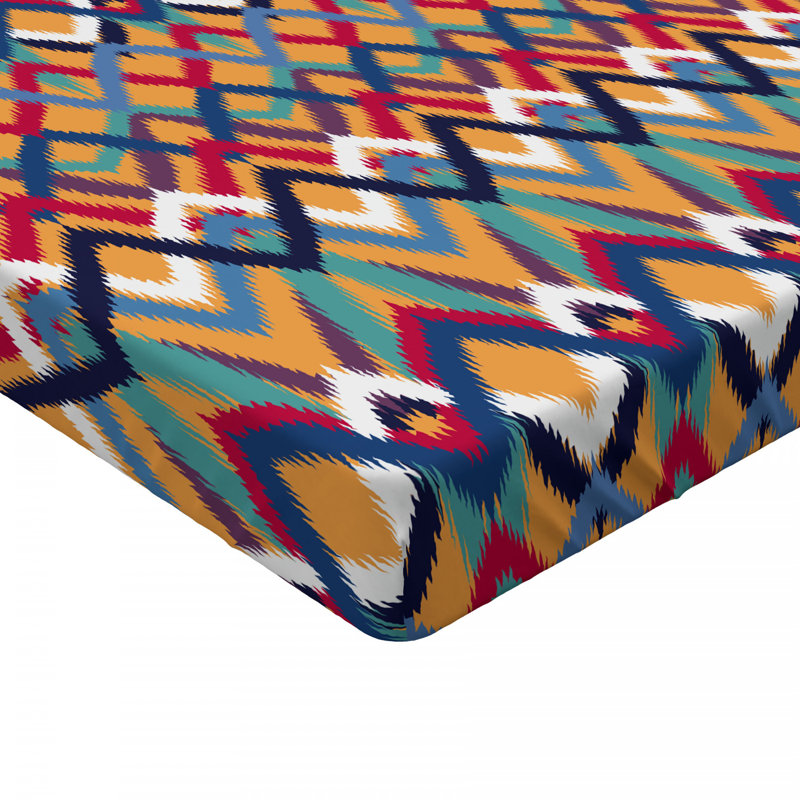 Microfiber Chevron Fitted Sheet, Full Fitted Sheet