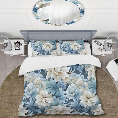 Ethereal Neutrals - Floral Duvet Cover Set