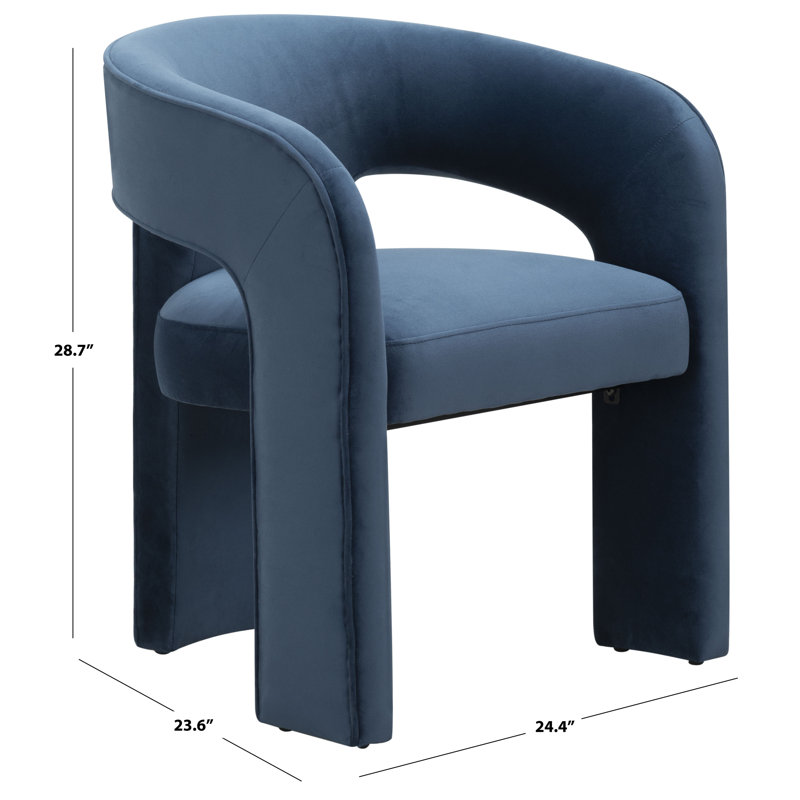 Meline Dining Chair, Navy Velvet