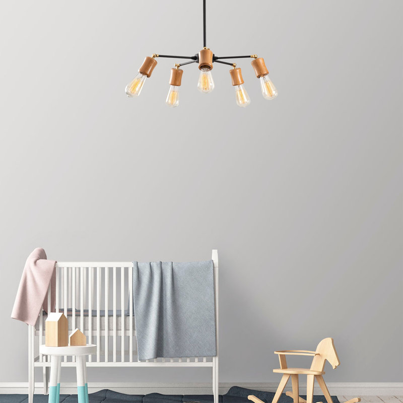 Luminaire suspendu unique à 5 lumières Henninger