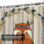 Rideau de douche Boho Fox Feather Wreath-15394625
