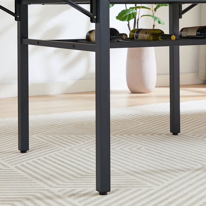 Table pour dîner pliable, Brun