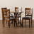 Katricia 4 - Person Solid Wood Solid Wood Top Pedestal Dining Set-680803507