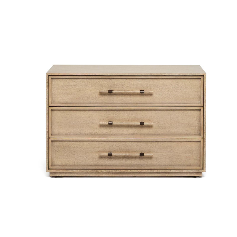Clement 3 - Drawer Solid Wood Nightstand