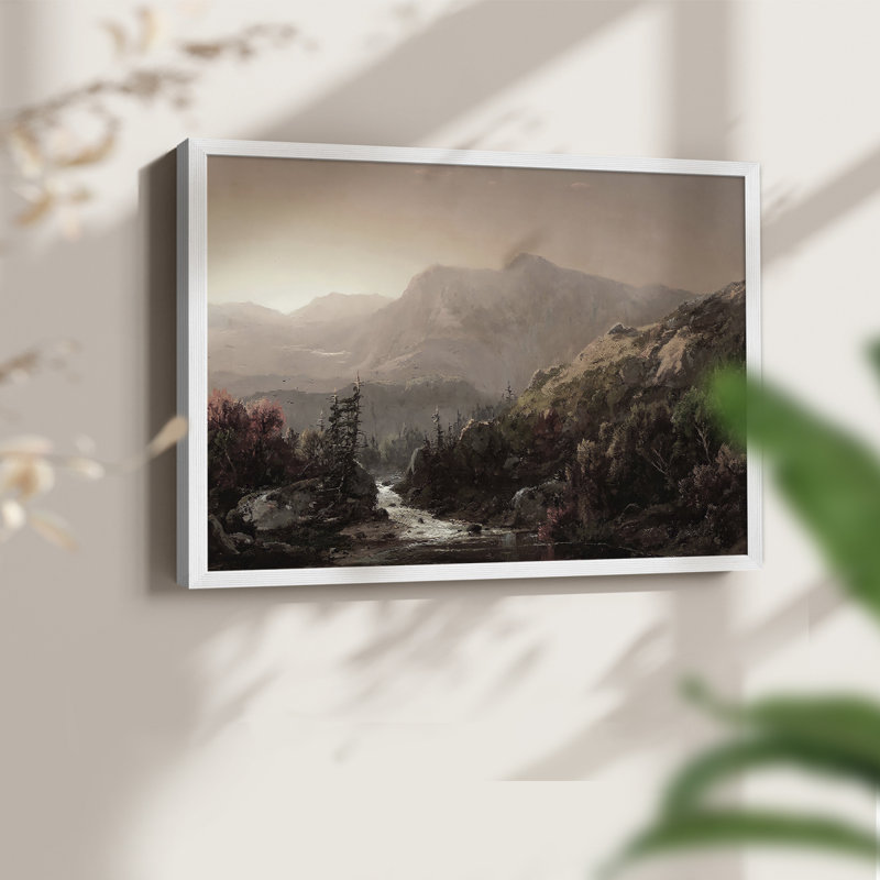 Paysages rétro-CCLXVII - impression encadrée - réaménageable, H 11 po x l 14 po, Blanc