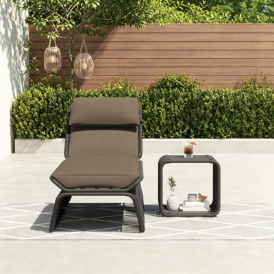 Chaise longue avec table Harper