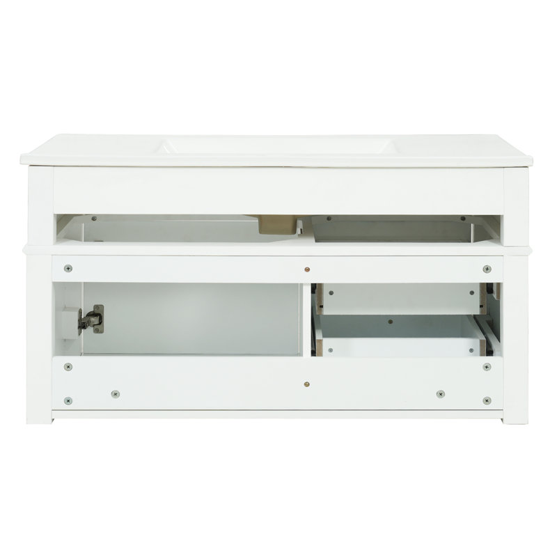Meuble-lavabo de salle de bain, Blanc
