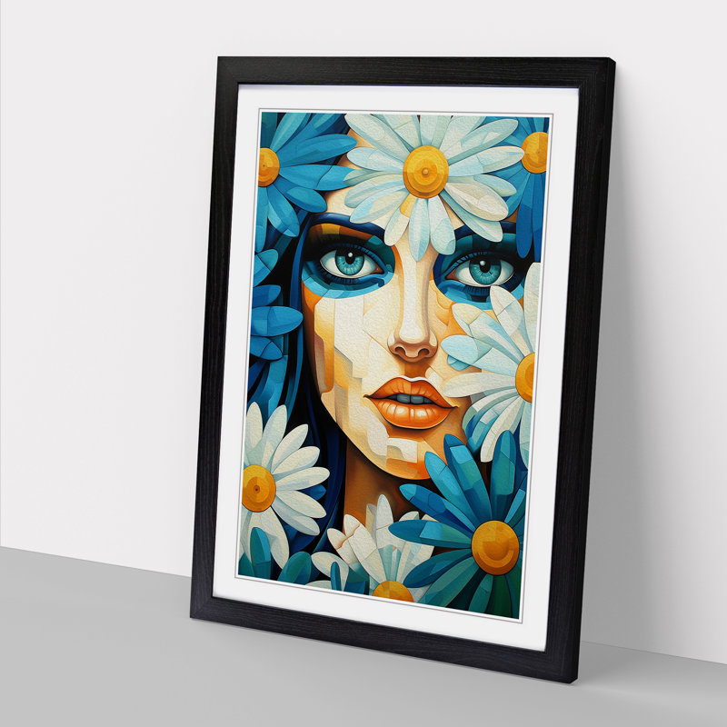 Single Picture Frame Print on Wood, Black Framed, 64cm H x 46cm W