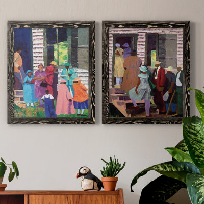«Going to Church», ensemble de 2 reproductions d'art