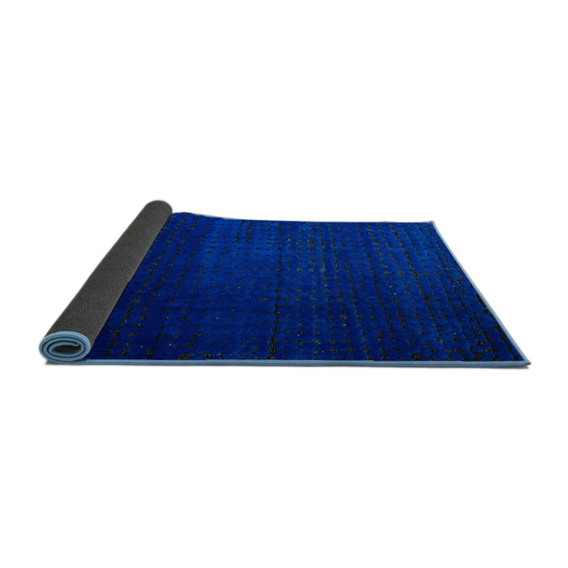 Tapis décoratif multicolore à motif abstrait, Rond 4 pi