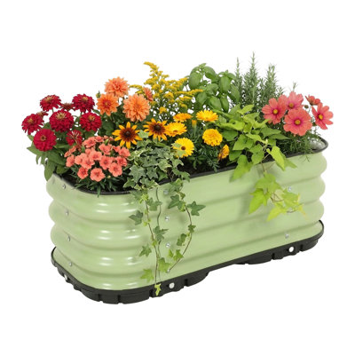  Galvanized Self-Watering Planter Box