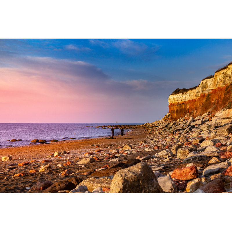 Hunstanton Beach At Sunset by Joel Santos - Wrapped Canvas Print, 30cm H x 46cm W