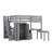 All-Inclusive Loft Bed With Integrated Staircase Bookshelf Drawers Workspace And Wardrobe Ideal Multifunctional Solution-116286868-116286864