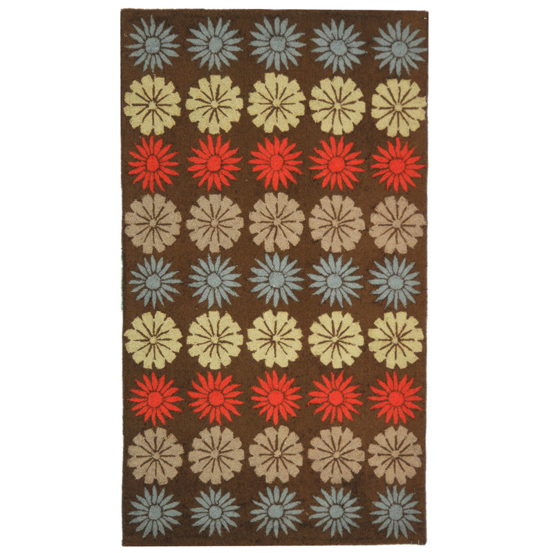 Solar Garden Martha Stewart Wool Pile Geometric Rug, Rectangle 2'6" x 4'3"
